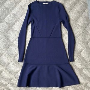 Zara Knit Blue Dress, size small, great condition.